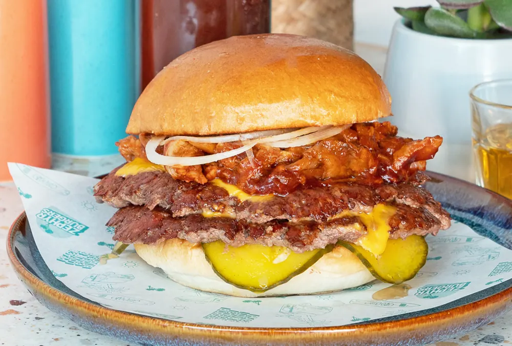 Ribwich Cheeseburger burger special at Zephyr Burgers