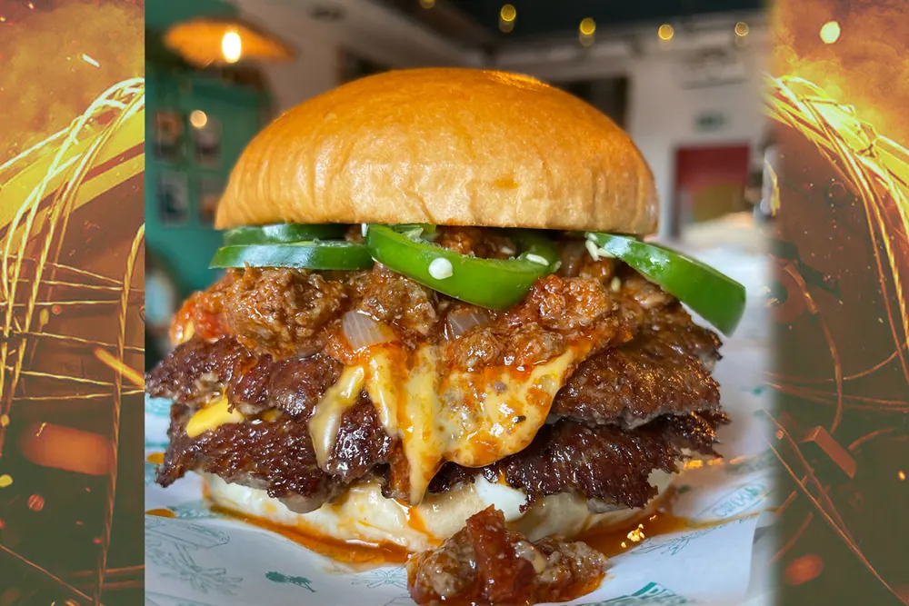 Sloppenheimer burger special at Zephyr Burgers