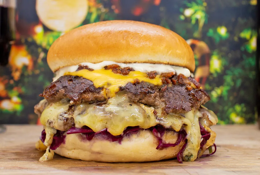 Christmas Collab burger special at Zephyr Burgers