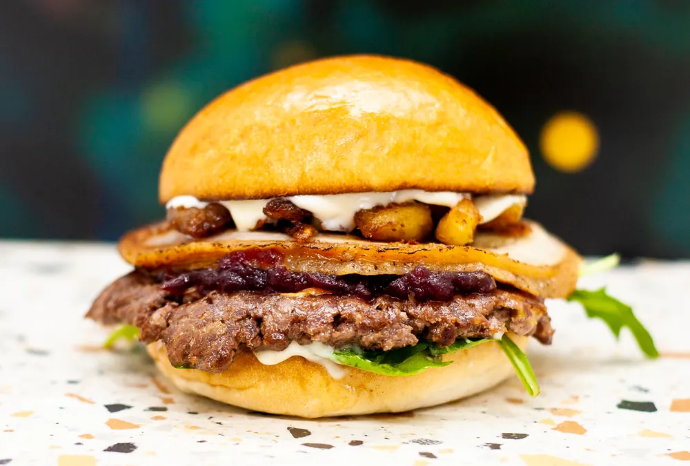 Christmas Burger 2022 burger special at Zephyr Burgers